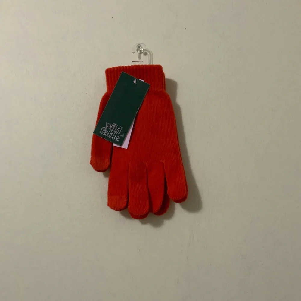Wild Fable Orange One Size Tech Touch Gloves